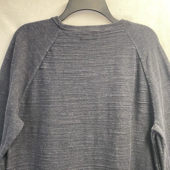 J.CREW/JEANS Slim Knit Long Sleeve Crew Neck Pullover Sweater Men Charcoal Used - Picture 8 of 16